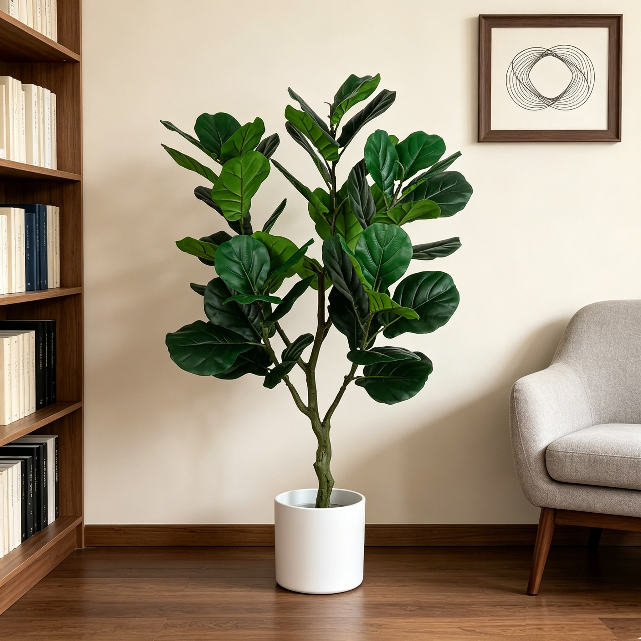 Ficus Lyrata Tree - Искусственное дерево фикус лирата (135 см)