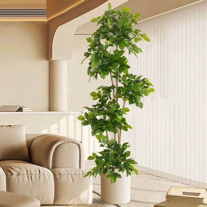 Ficus Lyrata Tree - 2-78 дюймов большие искусственные растения, искусственное