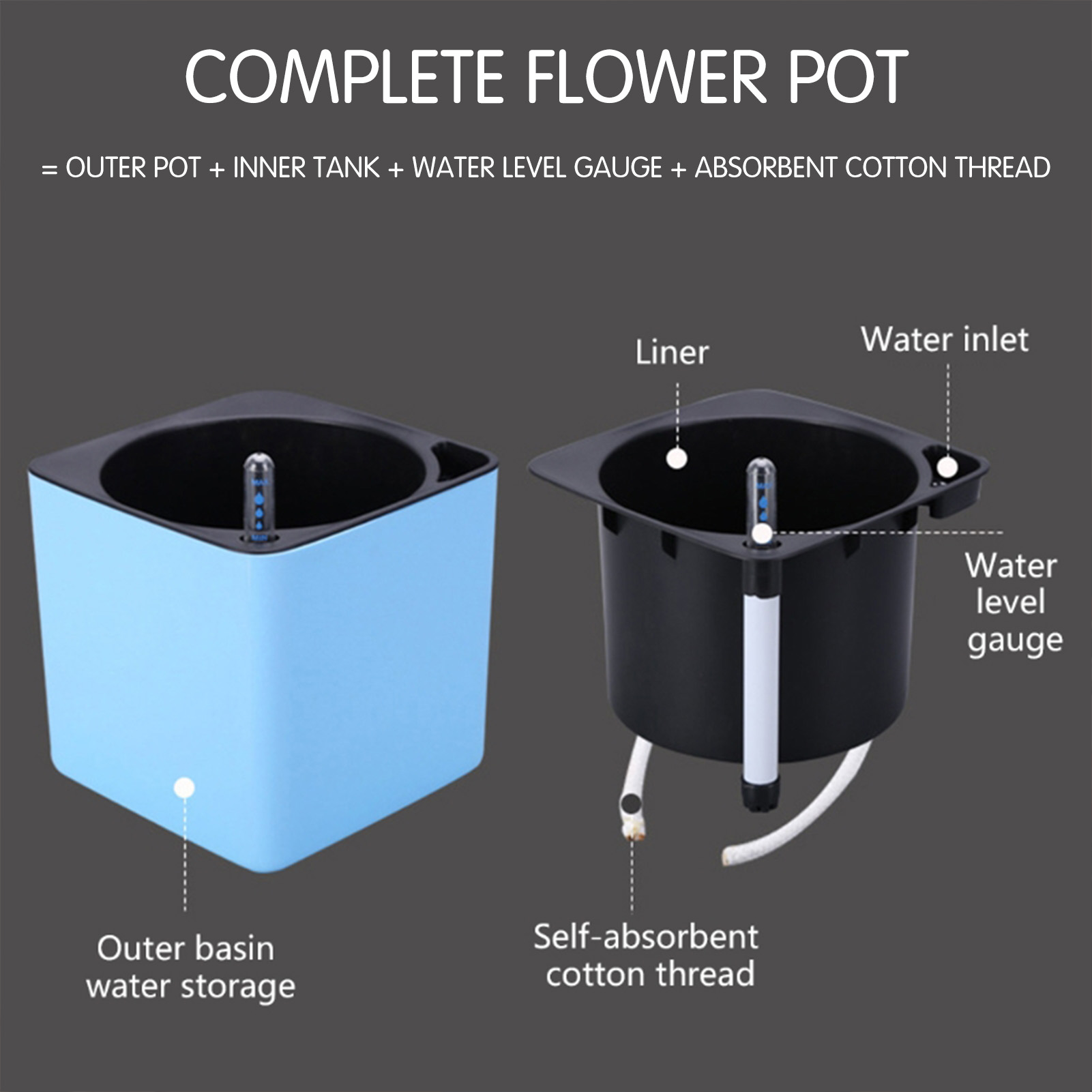 Автоматический самополивающийс – обзор и цена Aloe Vera Pot