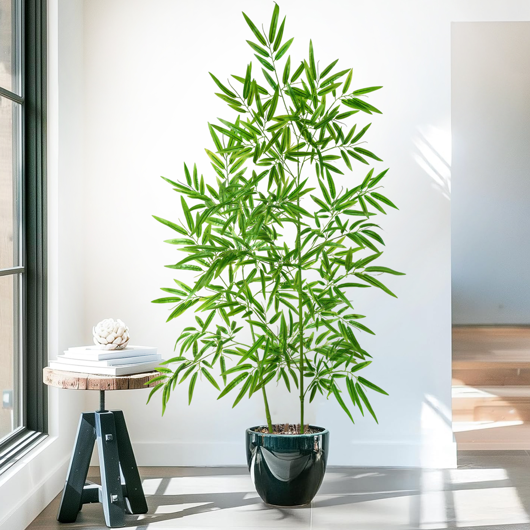 Искусственные растения бамбук  – обзор и цена Ficus Lyrata Tree