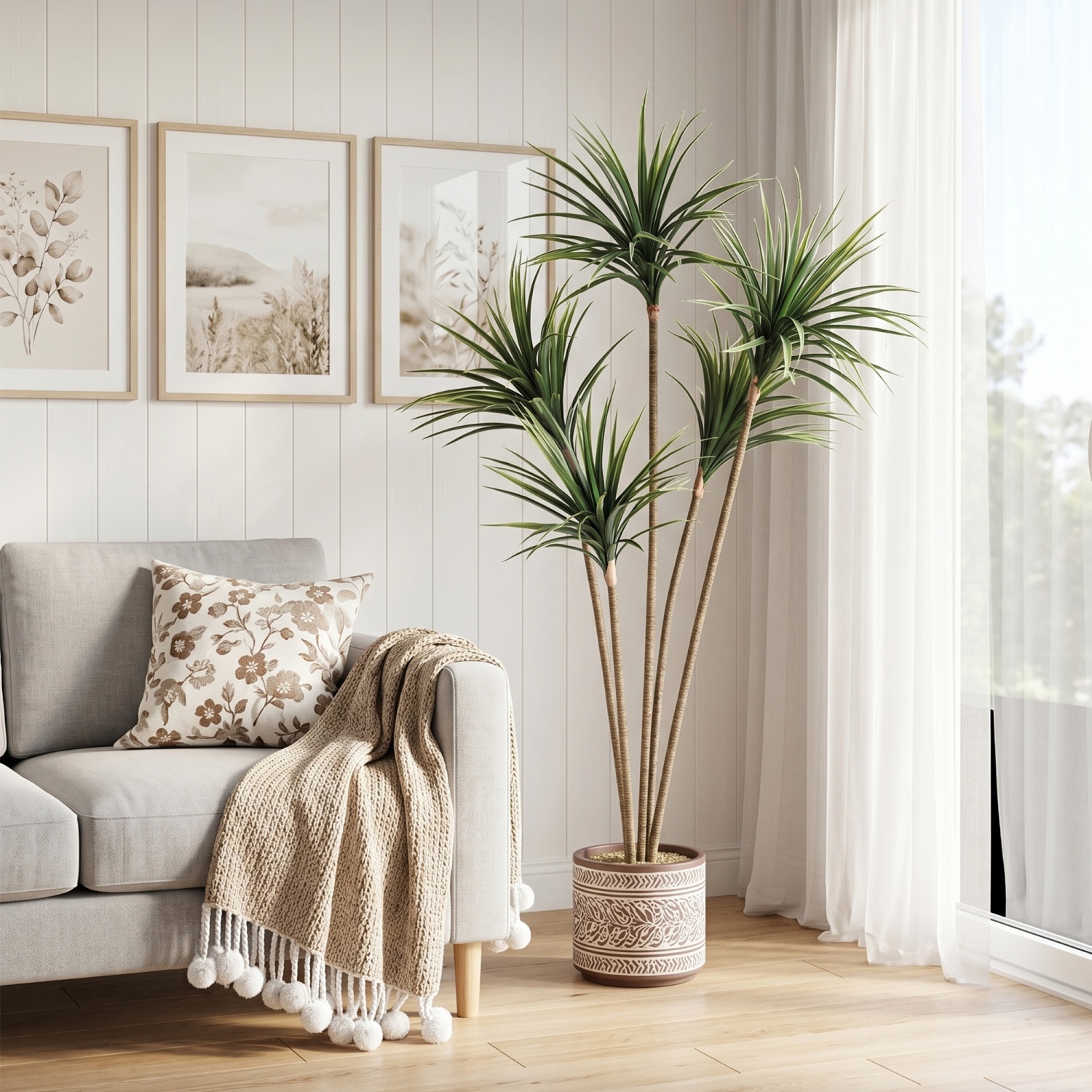 Искусственное дерево Дракена М – обзор и цена Dracaena Marginata