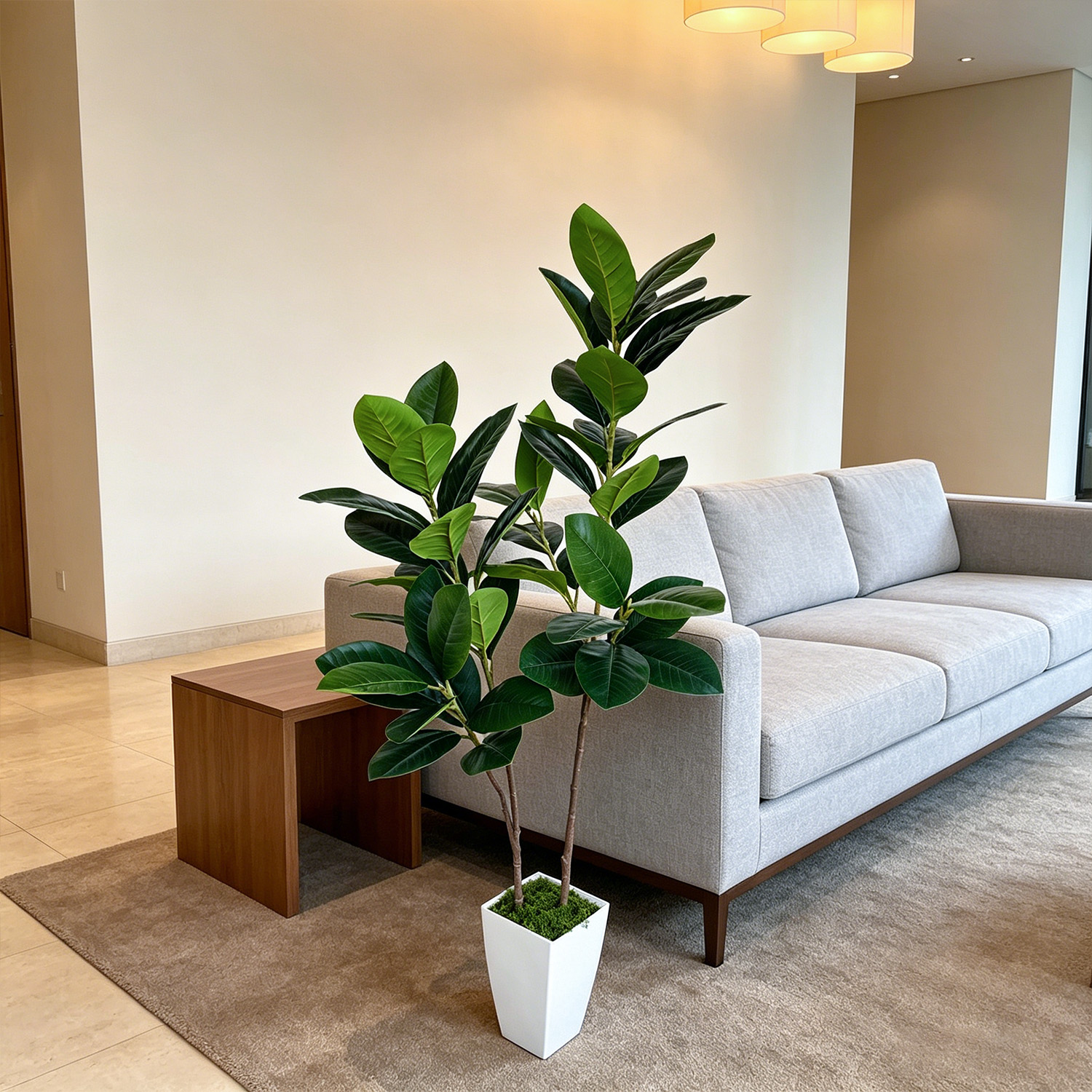 Искусственное дерево Фикус Лир – обзор и цена Ficus Lyrata Tree
