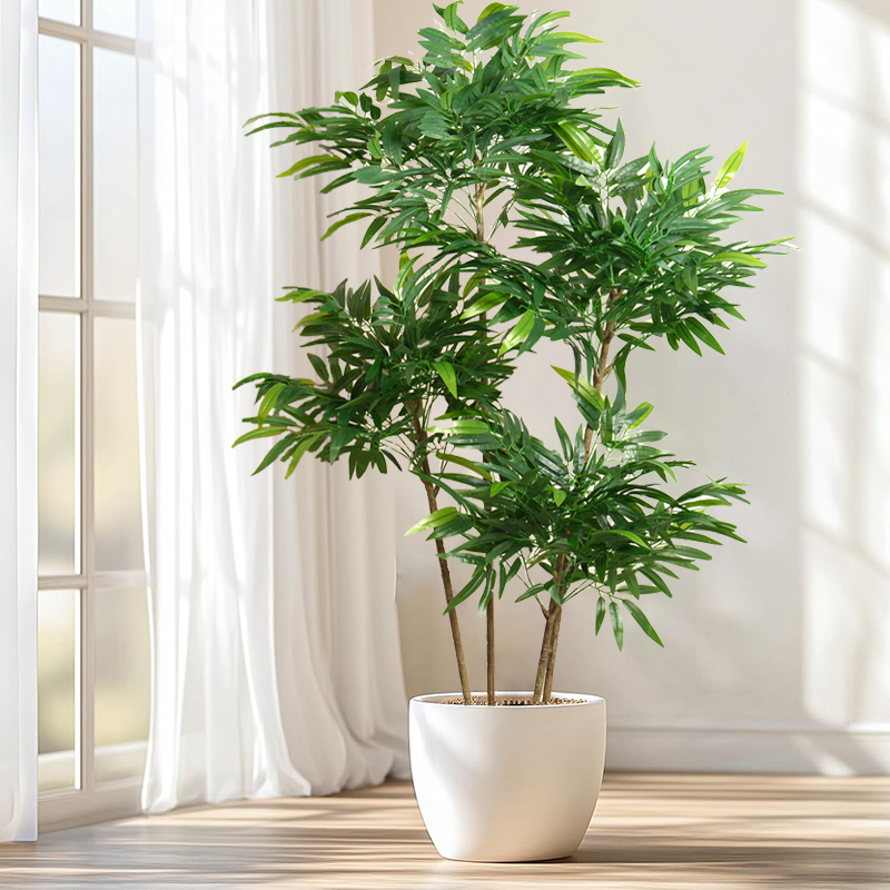 Искусственные бамбуковые листь – обзор и цена Ficus Lyrata Tree