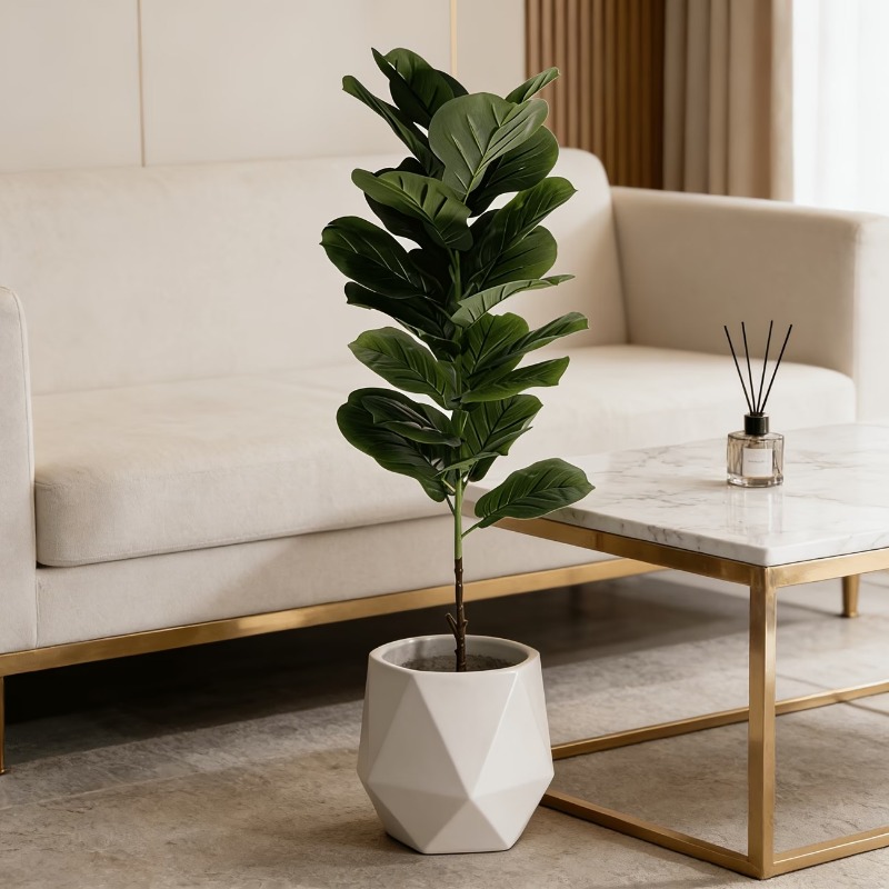 Искусственное дерево Фикус Лир – обзор и цена Ficus Lyrata Tree