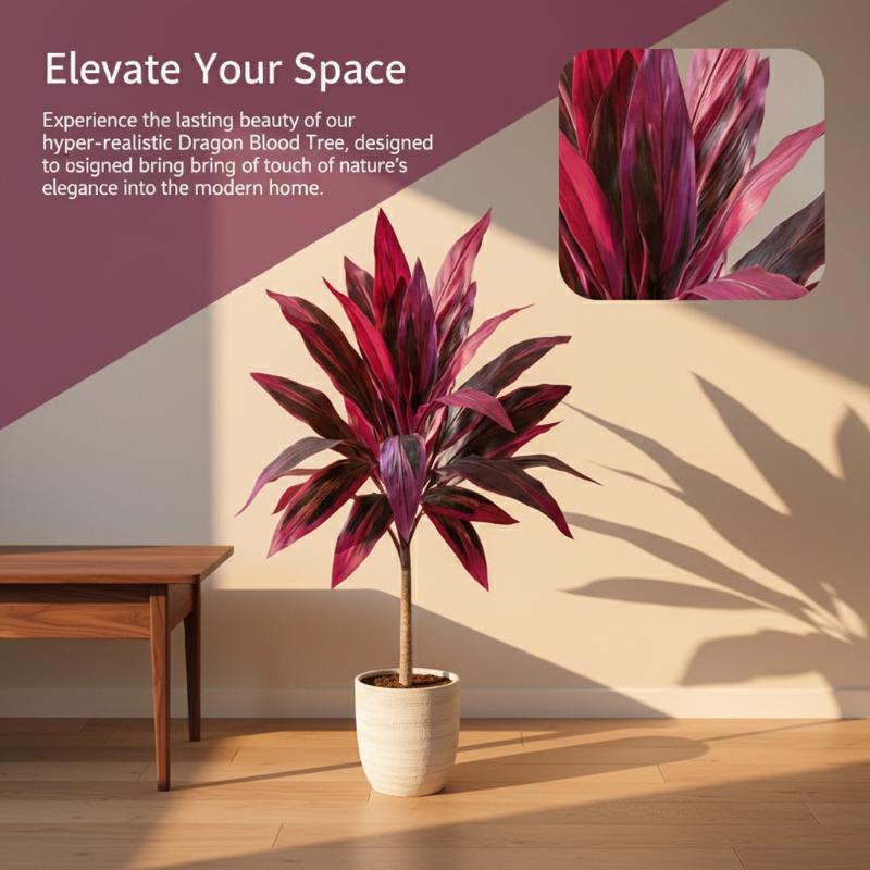 Большое искусственное дерево Д – обзор и цена Dracaena Marginata
