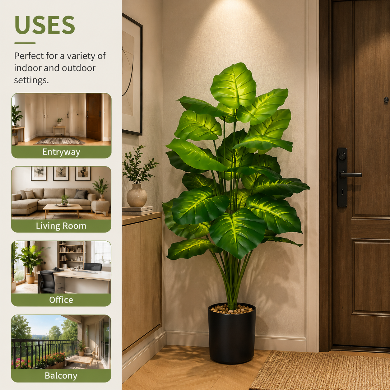 Искусственное растение Потос 8 – обзор и цена Ficus Lyrata Tree