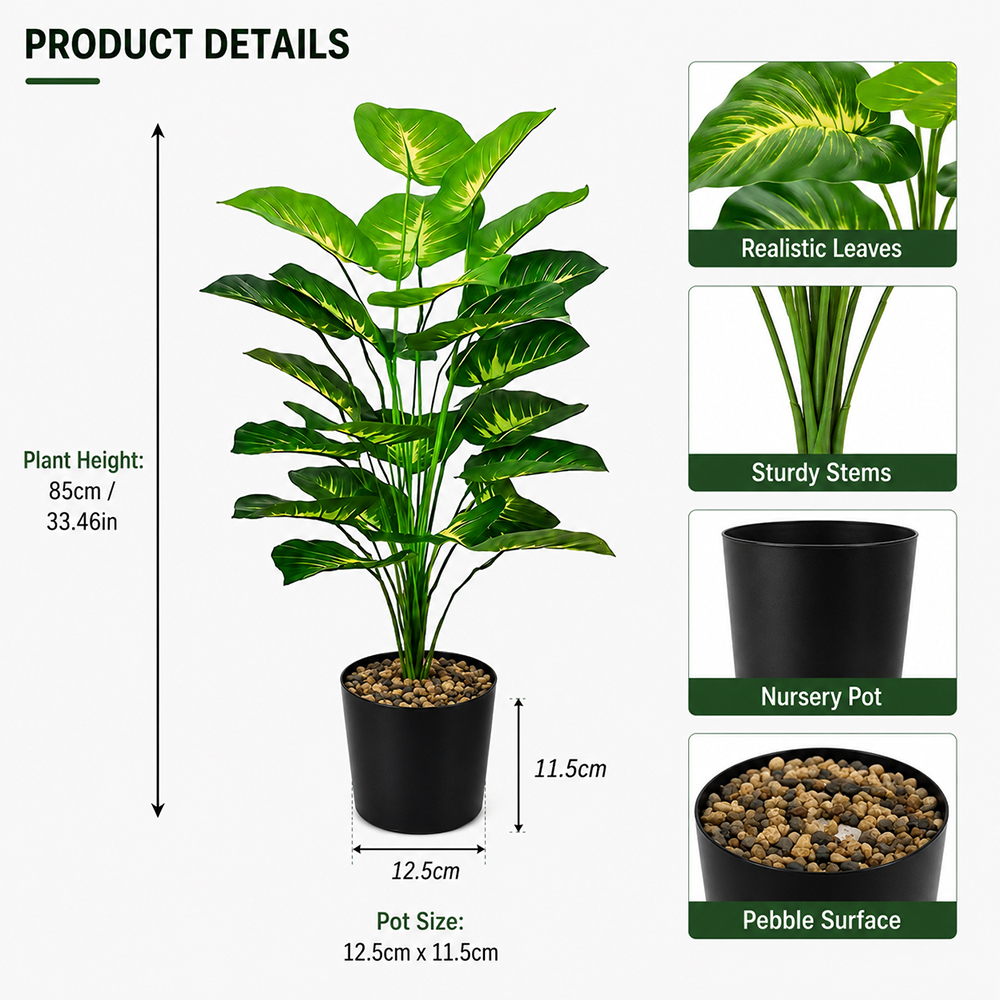 Искусственное растение Потос 8 – обзор и цена Ficus Lyrata Tree