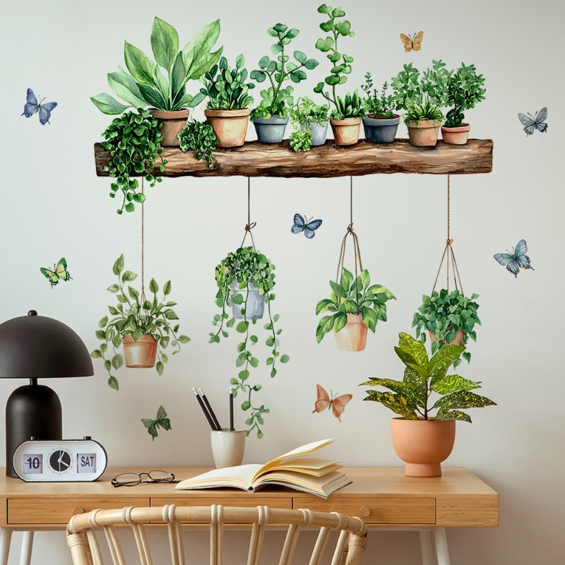 3D-наклейки на стену с зеленым – обзор и цена Echeveria Succulent