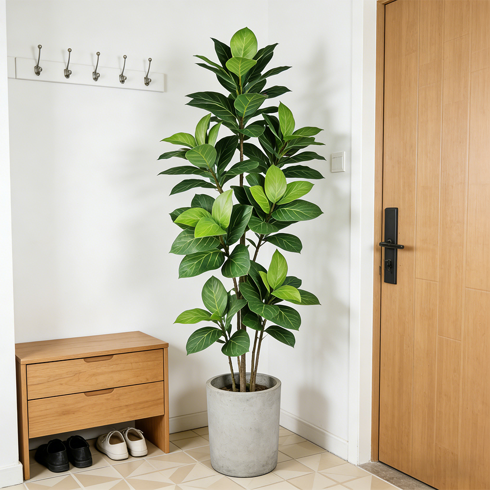 Искусственные фикусы 70-130 см – обзор и цена Ficus Lyrata Tree