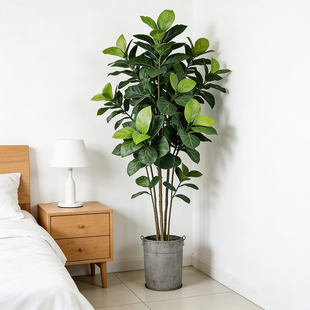 Искусственные фикусы 70-130 см – обзор и цена Ficus Lyrata Tree