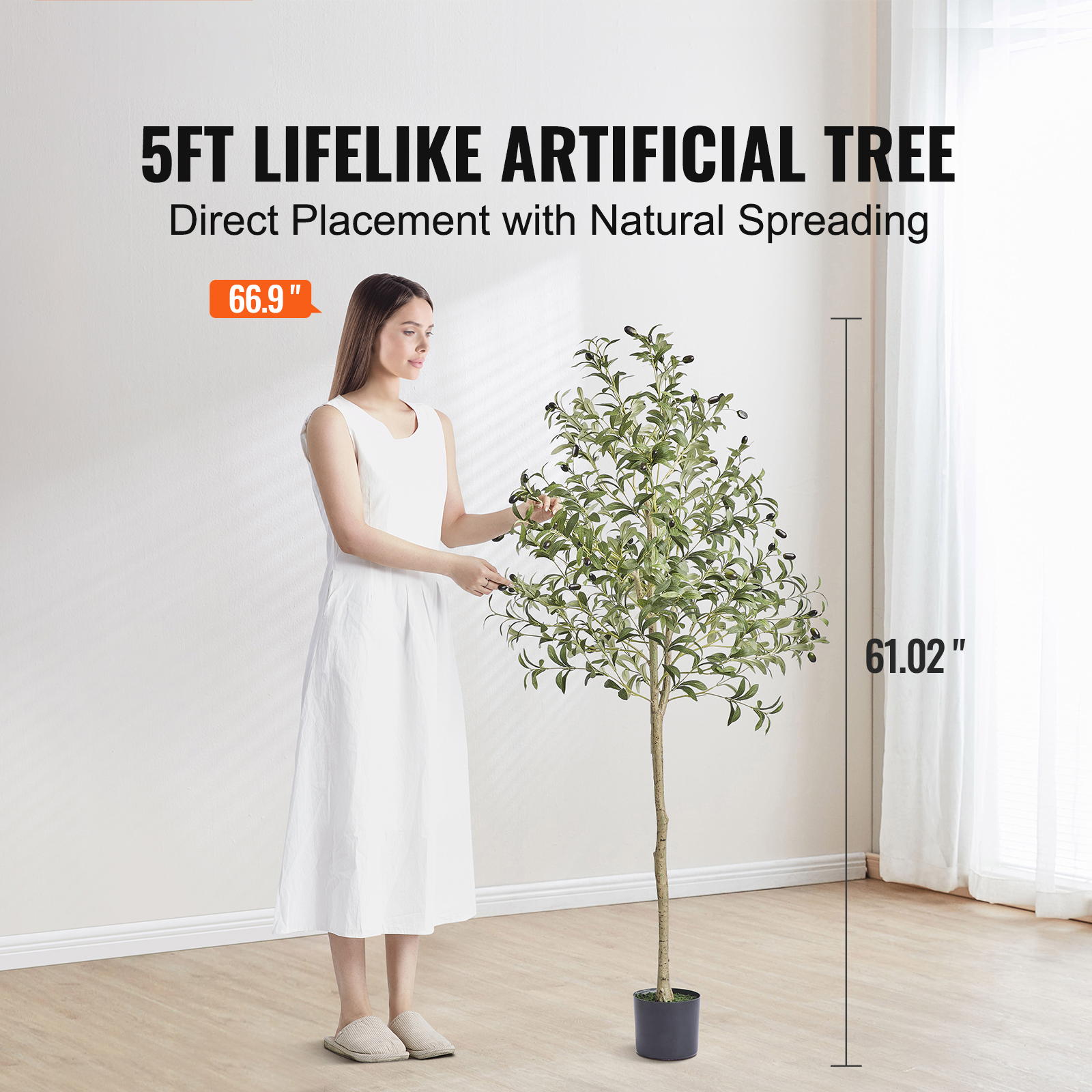 SucceBuy Искусственное оливков – обзор и цена Ficus Lyrata Tree