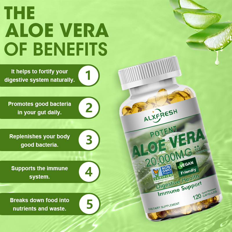 Капсулы с алоэ вера. Улучшение – обзор и цена Aloe Vera Pot